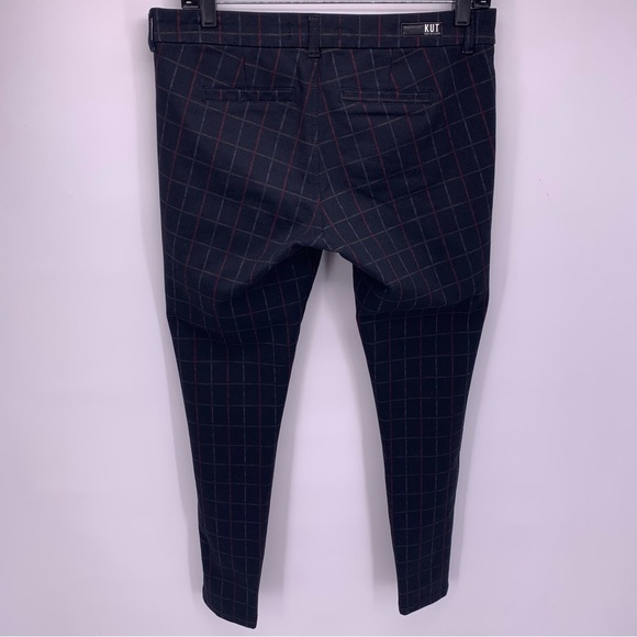 Kut From the Kloth Mia Ankle Skinny Plaid Pants Size 6 - Picture 6 of 8